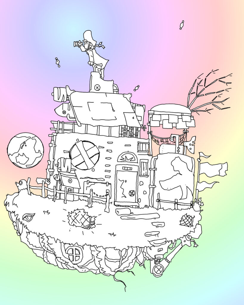 そらいえ号・0のオリジナルイラスト画像