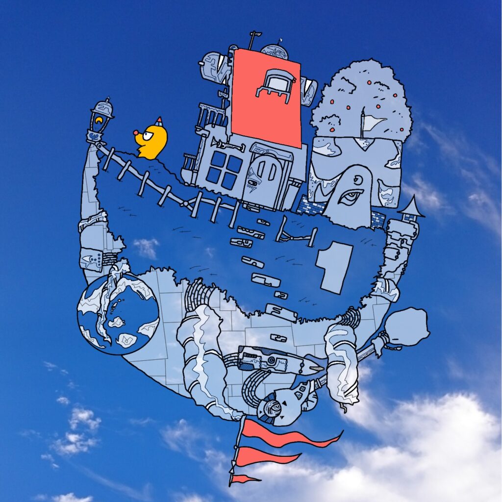 そらいえ号1のイラストオリジナル画像