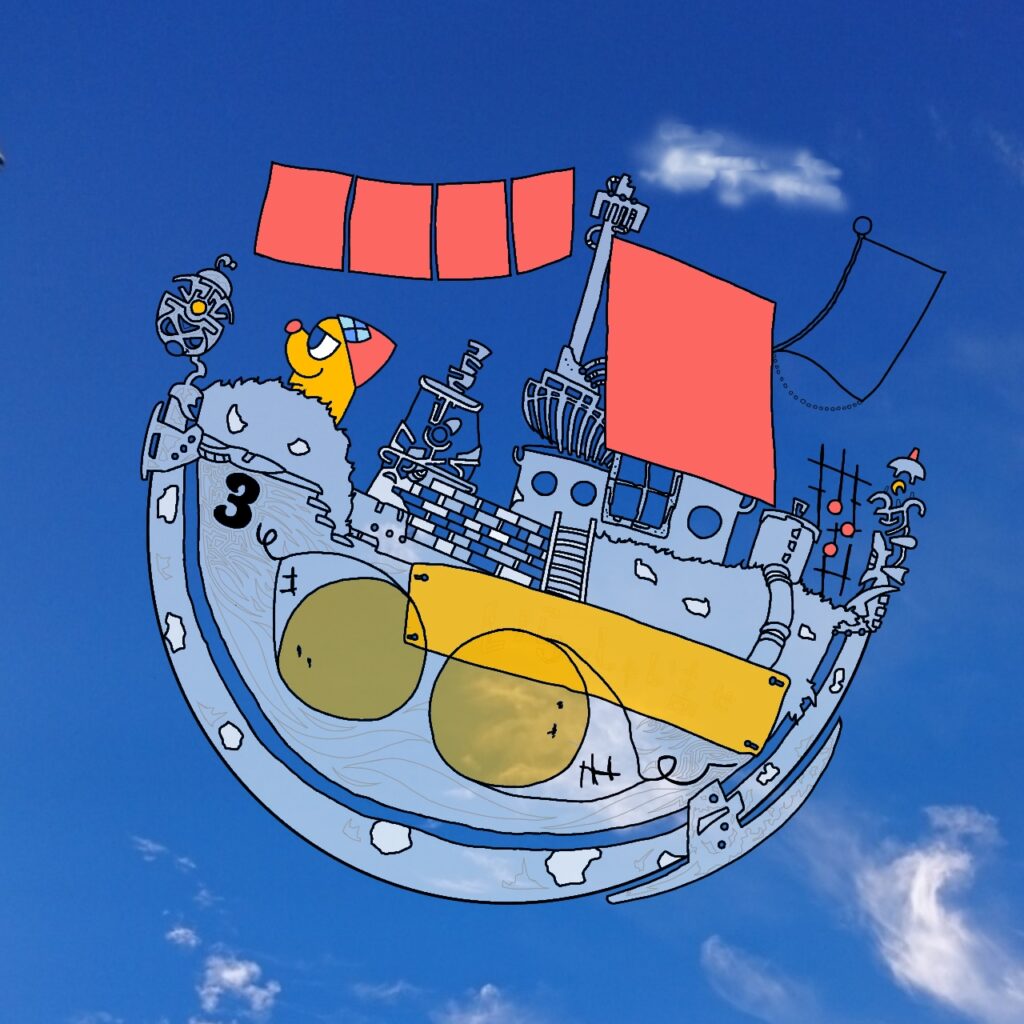 そらいえ号3のオリジナルイラスト