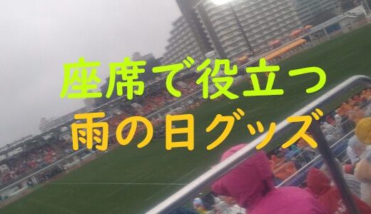 雨の日のスポーツ観戦・座席で役立つグッズ3選！