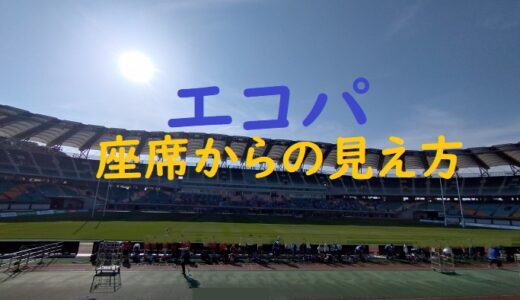 「エコパ・1層目」座席からの見え方・写真付き体験記